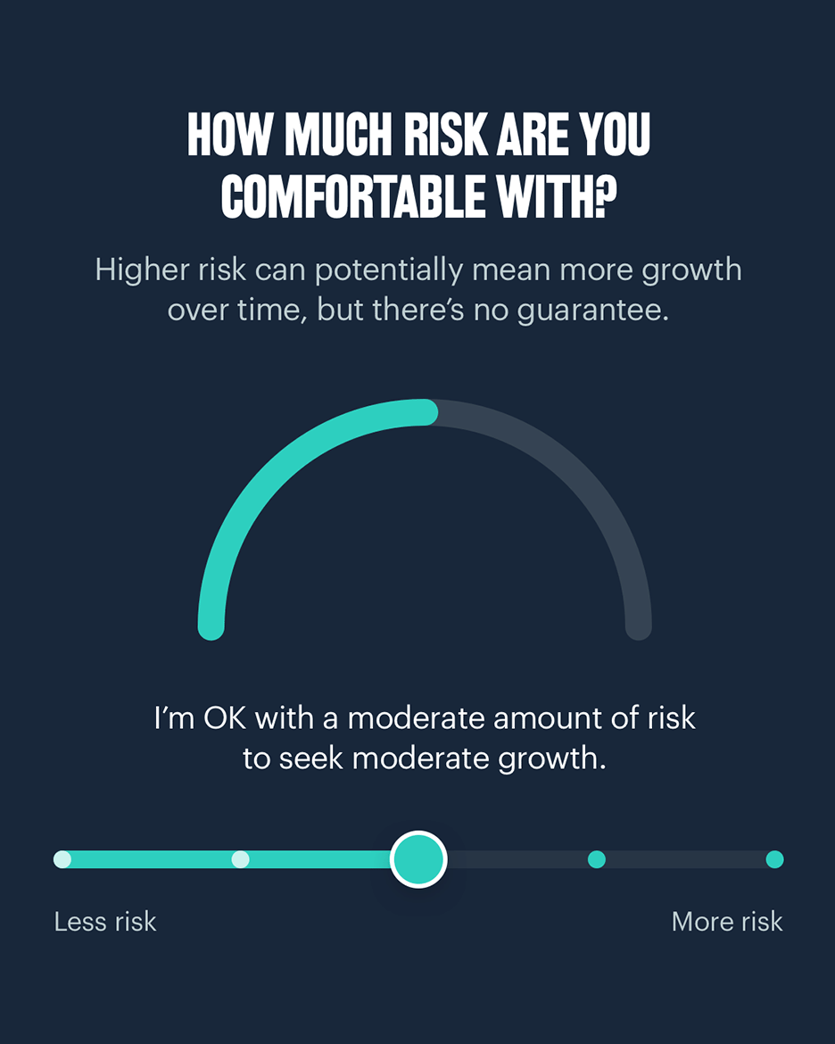 Screenshot of Risk questions