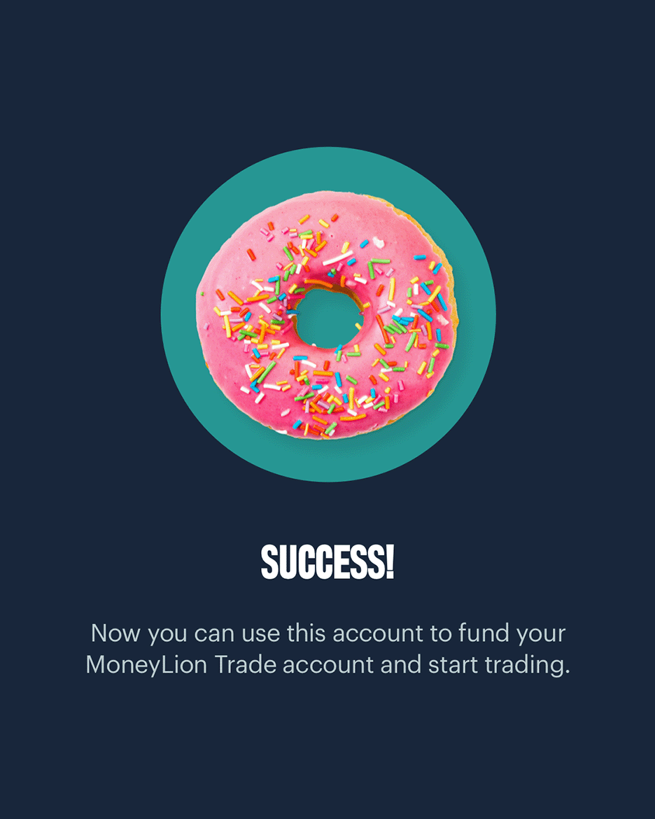 Screenshot of Success screen