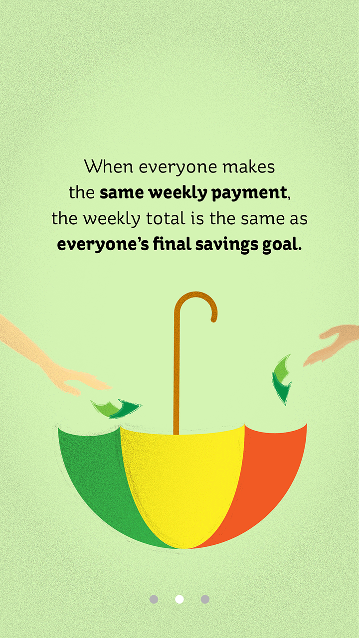 Screenshot of finance app welcome screen concept