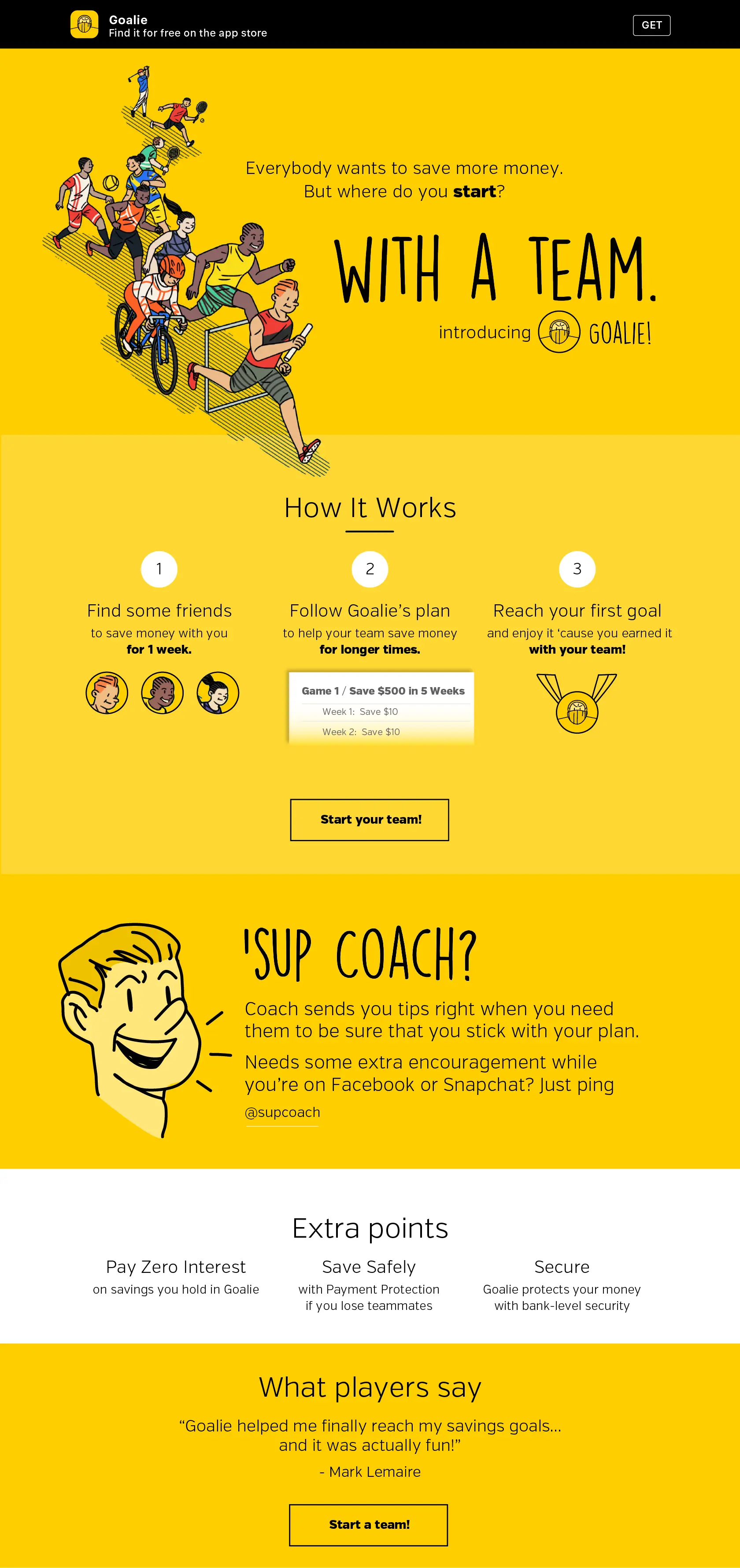 Landing page 2 screenshot